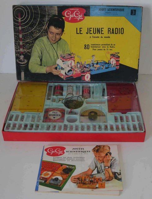 Ancien Jeu Gégé – Le Jeune RadioJouet – Kit Radioamateur à Monter – Années 60/70 – Occasion